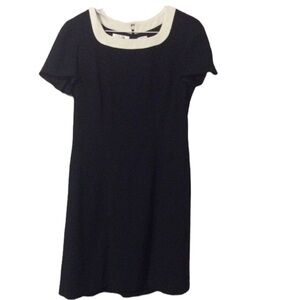 Liz Claiborne Petite Black And White Dress Size 8 Petite